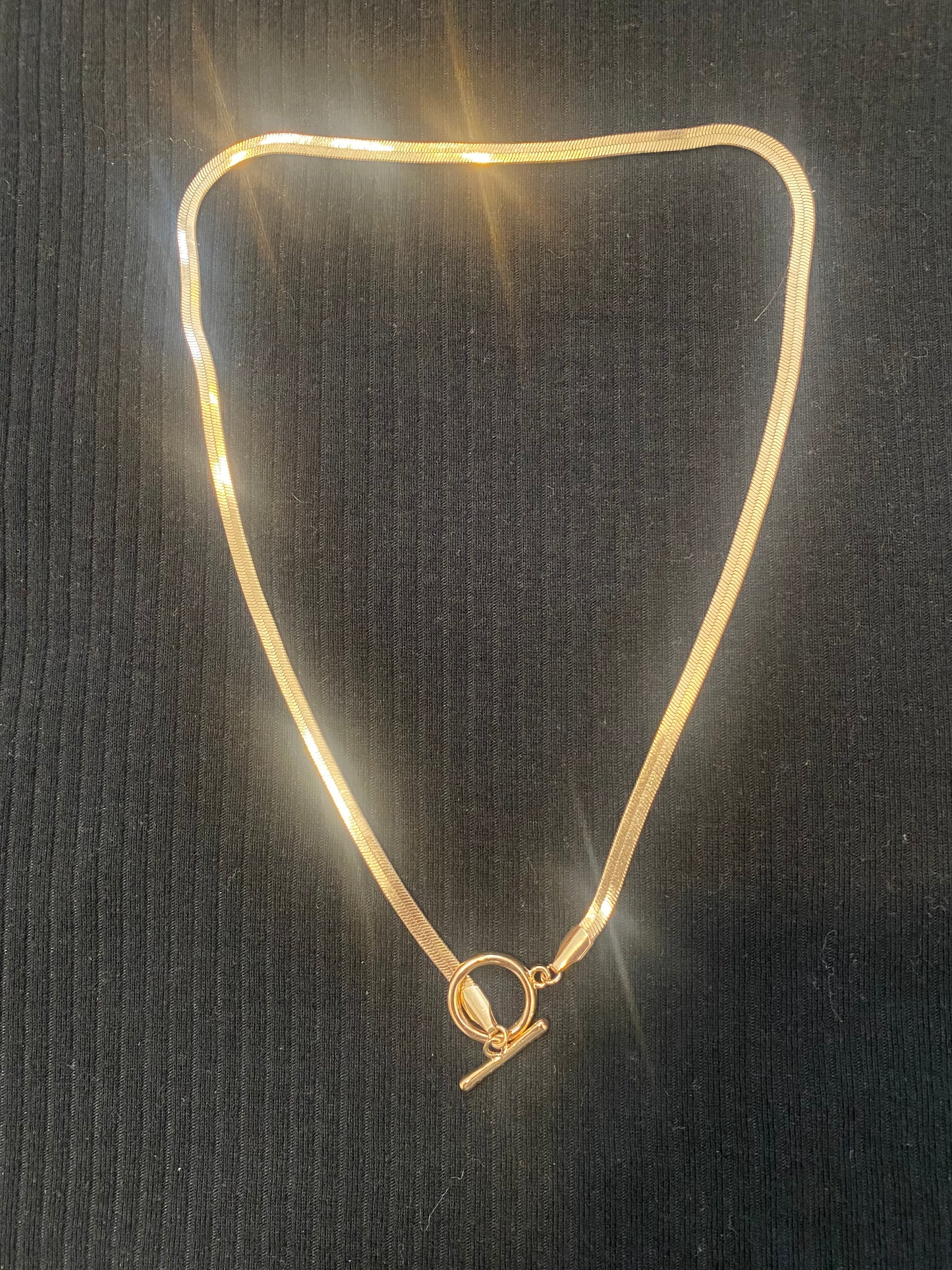 #115 - Snake Chain Toggle Necklace