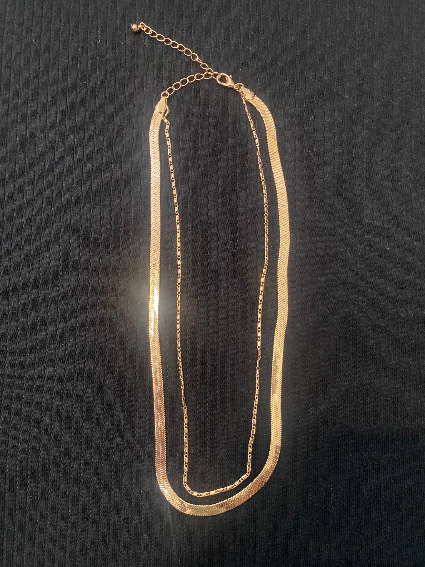 #111 - Double Snake and Largo Chain Necklace