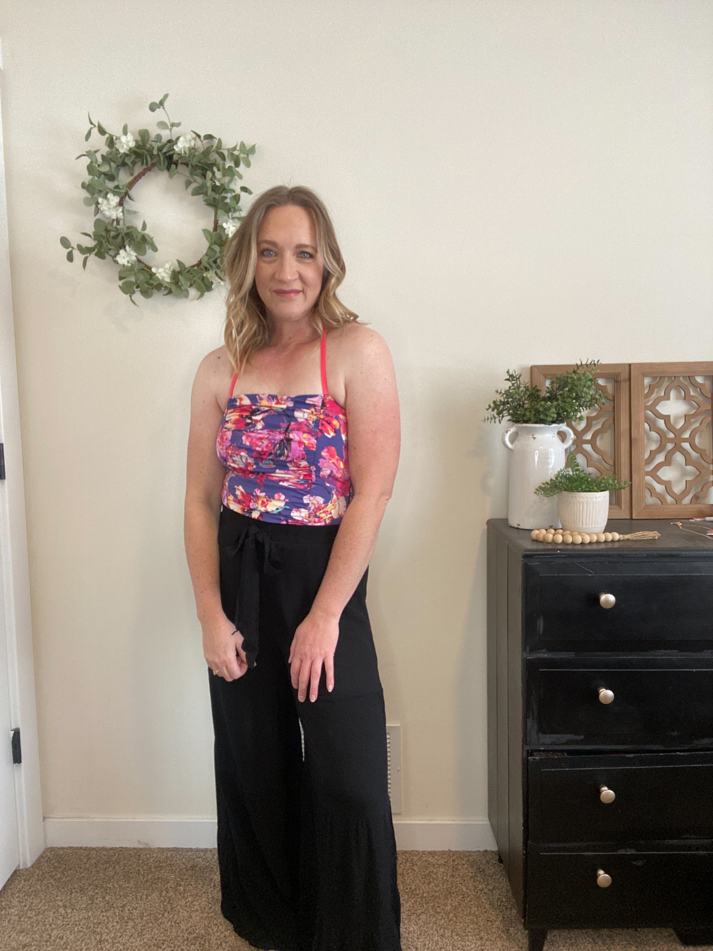 Leah Black Tiered Pants - Final sale