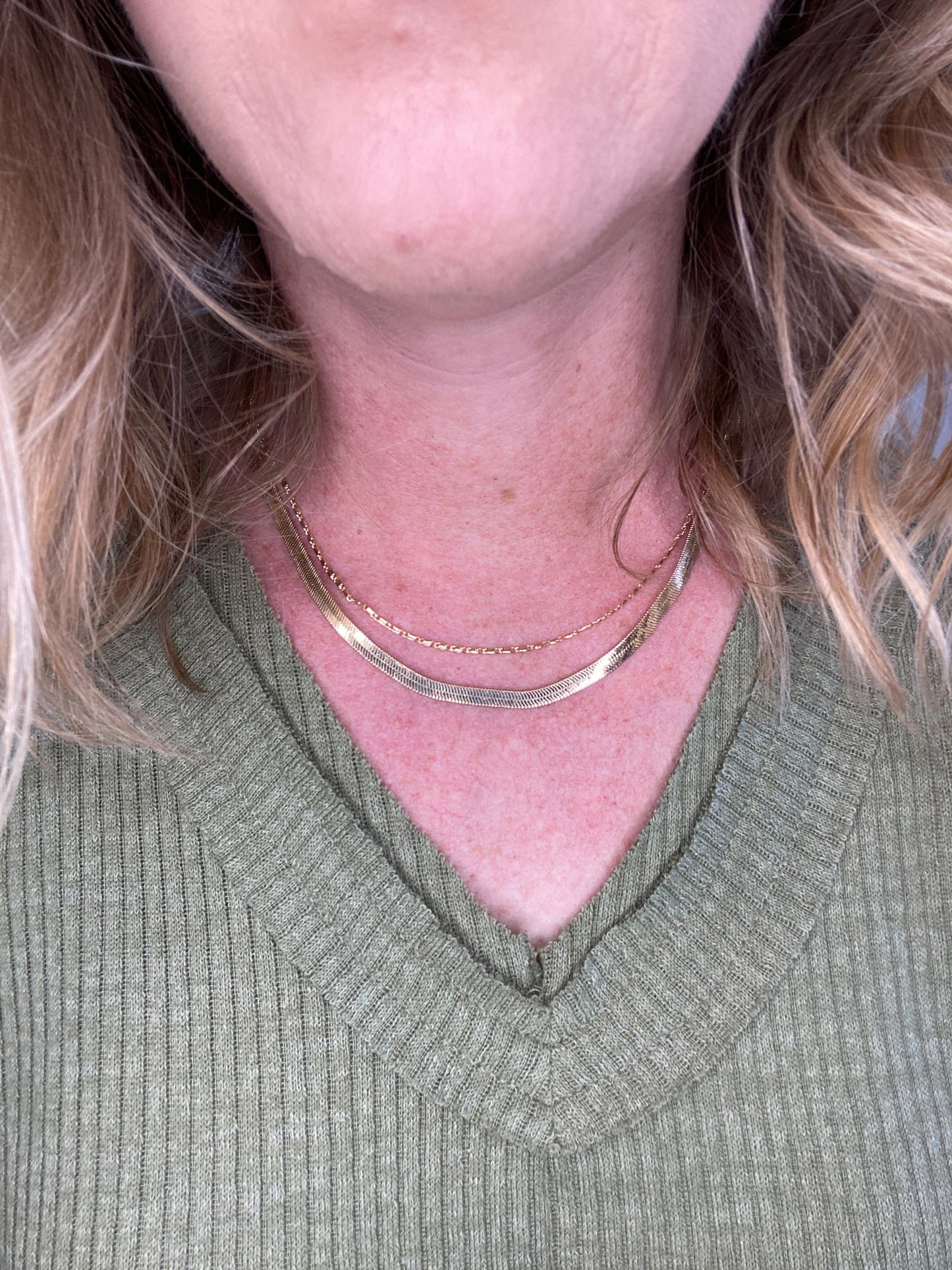 #111 - Double Snake and Largo Chain Necklace