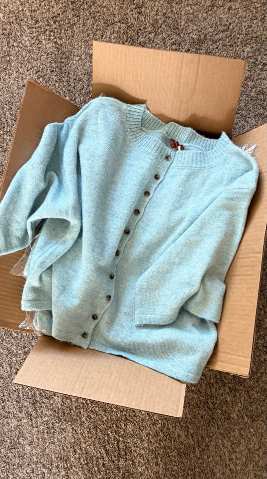 Madison Cardigan in Seafoam