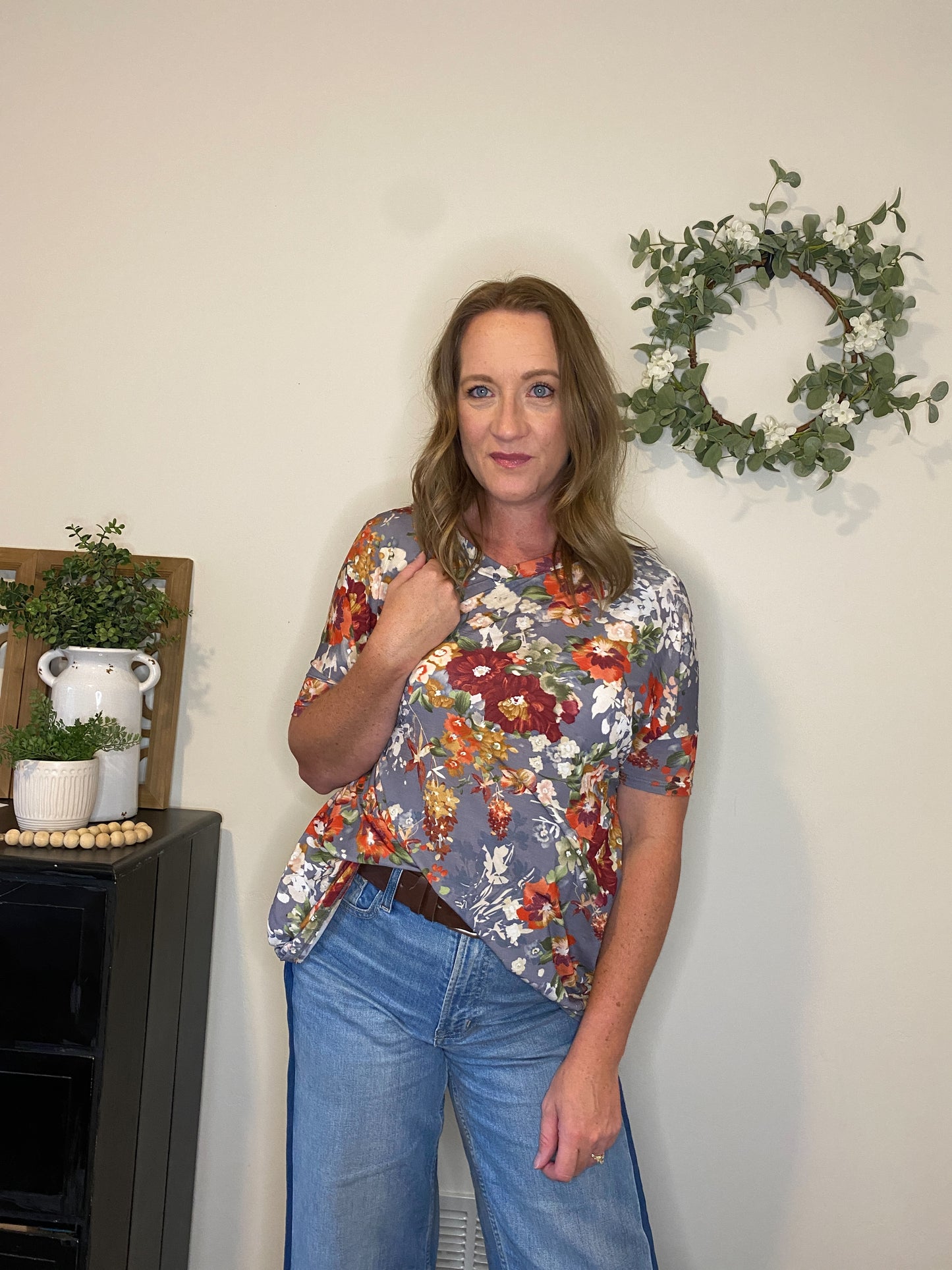 Kendra Floral V-neck