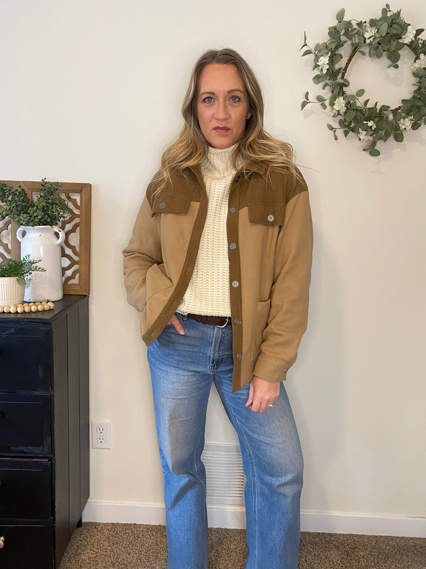 Reese Turtleneck Sweater in Ivory