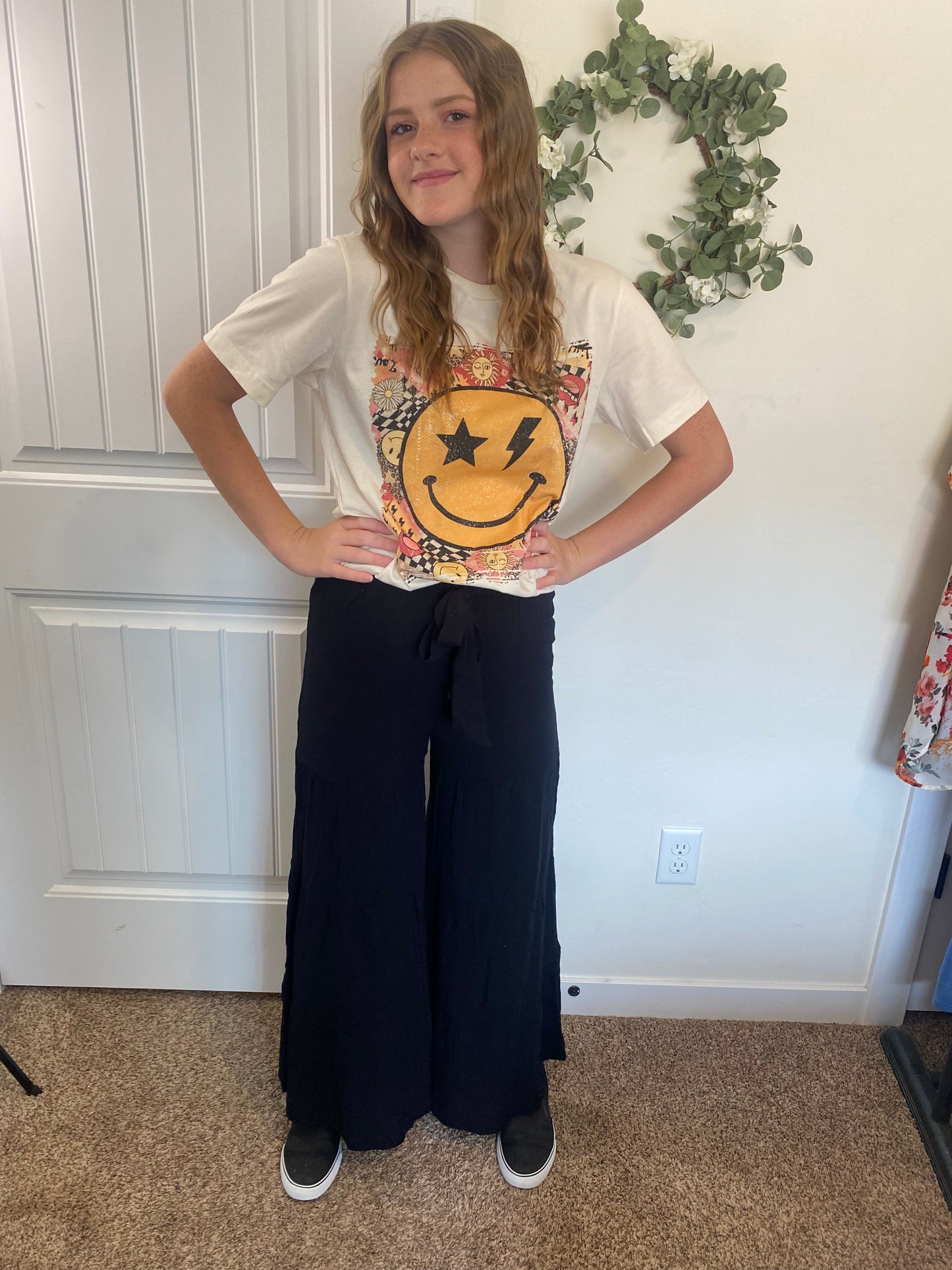 Leah Black Tiered Pants - Final sale